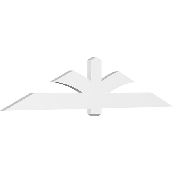 Ekena Millwork Redmond Architectural Grade PVC Gable Bracket, 96"W x 20"H x 2"D x 6"F, 5/12 Pitch GBP096X20X0206RED00 - main
